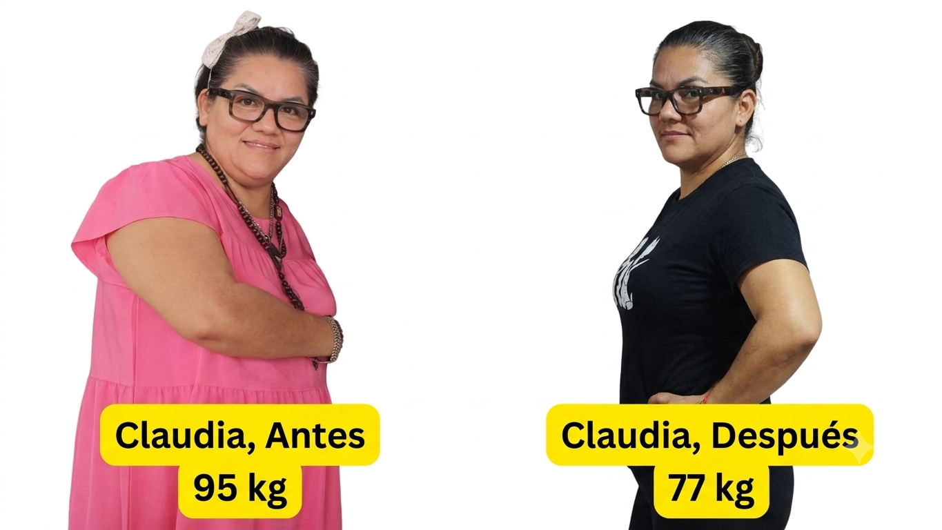 claudia antes despues hermosa